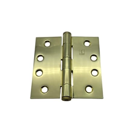 Superherostuff 4 x 4 in. Steel Mortise Hinge - Bright Brass PA3841177